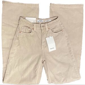 new w tags bershka wide leg pants